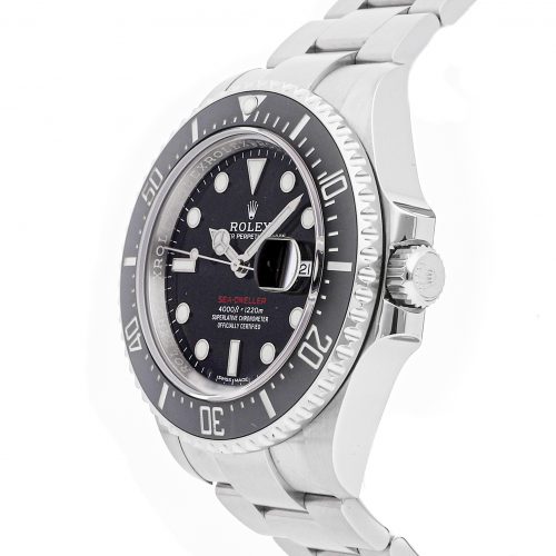 Men Black Round Fake Rolex Sea-Dweller 4000 126600 Stainless Steel