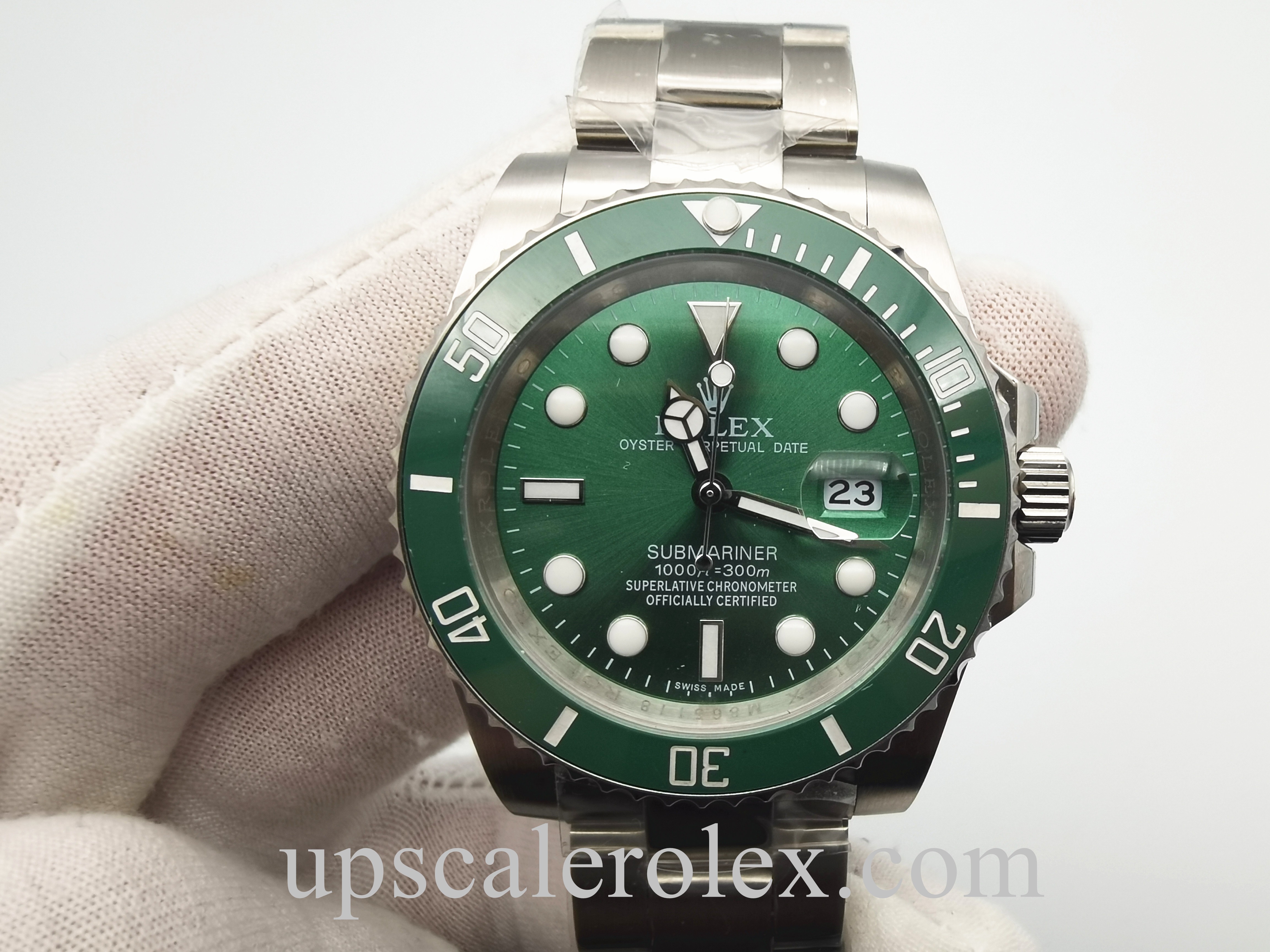 rolex submariner green and gold