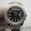 Rolex Day-Date 218349 Mens Black 41 mm With Diamonds Automatic Watch