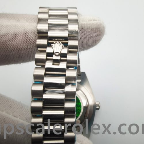 Rolex Day-Date 218349 Mens Black 41 Mm With Diamonds Automatic Watch