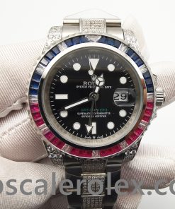 Rolex GMT-Master II 116759 Black With Diamonds 40 mm Automatic Mens Watch