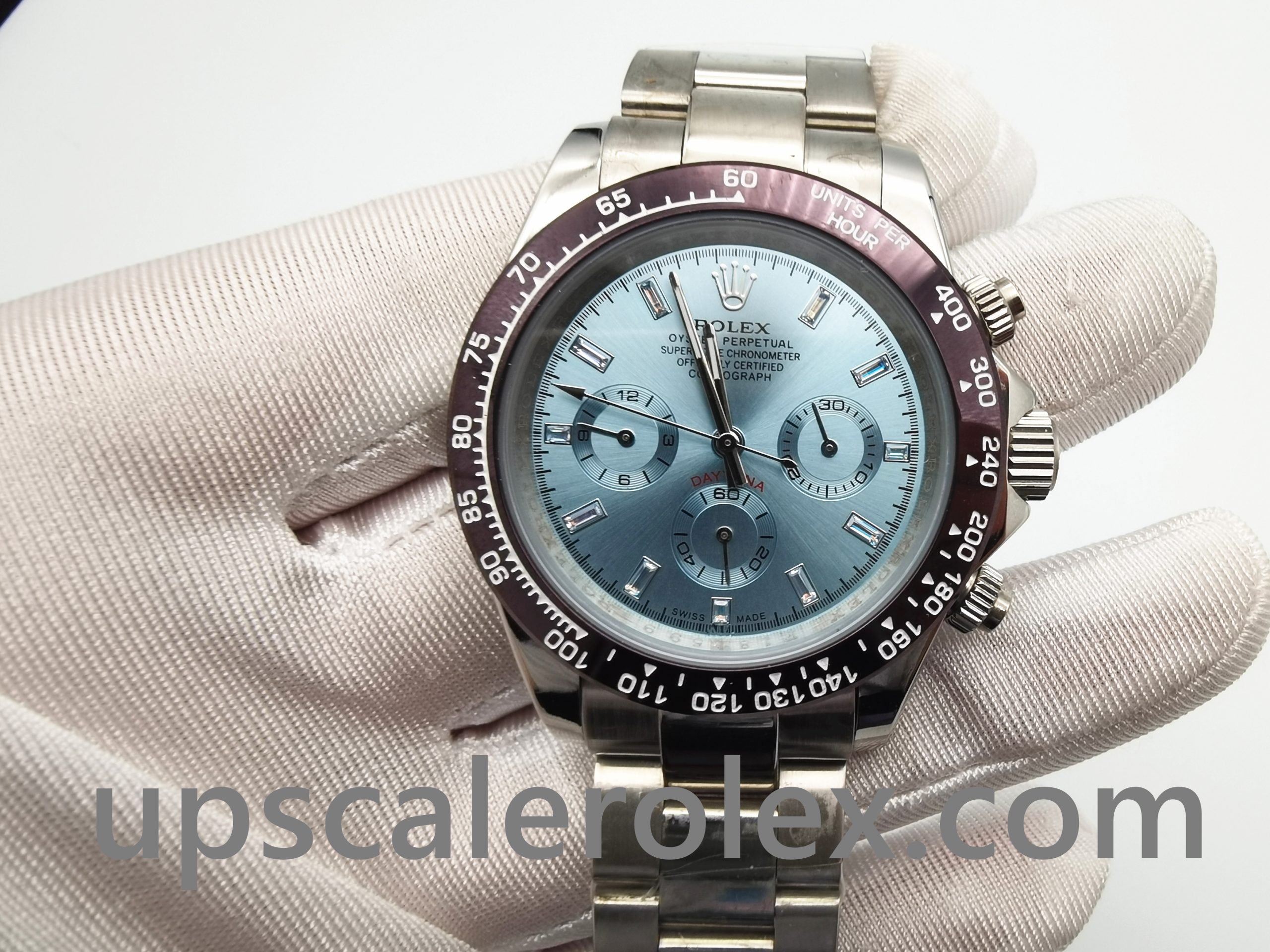 Rolex Daytona 116506 Mens Automatic 950 Light Blue Platinum Watch - Who ...
