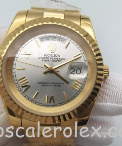 Rolex Day-Date II 218238 Automatic Mens 41 mm Yellow Gold Steel Watch