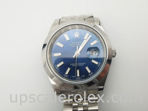 Rolex Datejust 126300 Men Blue Steel 41mm Automatic Watch