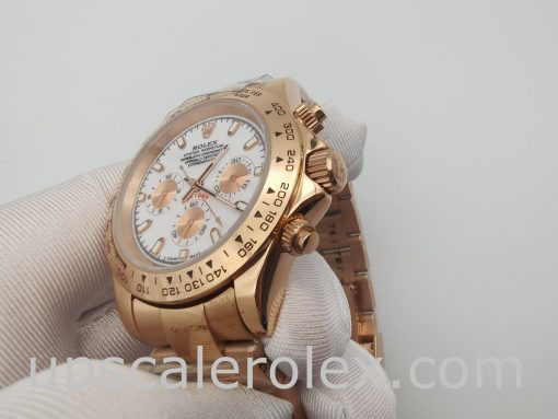 Rolex Daytona 116505 Men's 40 Mm Rose Gold Steel Automatic Watch