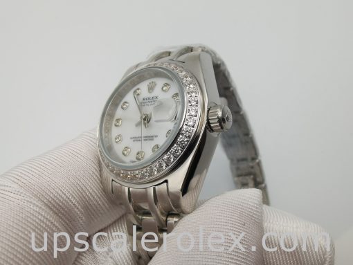 Rolex Datejust Pearlmaster 80299 White Gold 29mm Automatic Watch