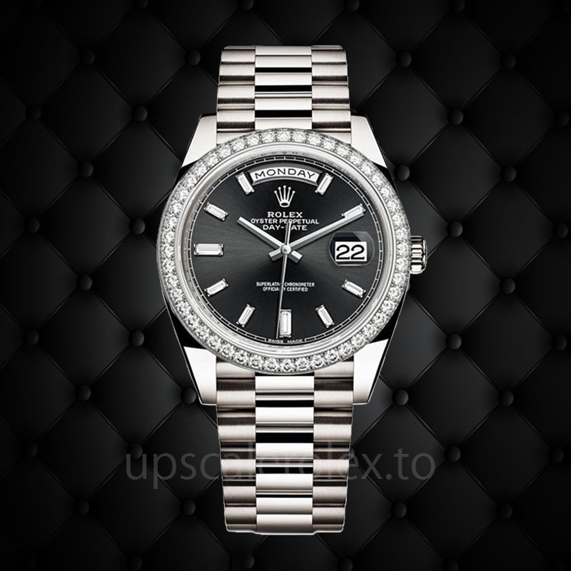 Rolex Day-Date 228349BKDP Men's Automatic Silver-tone - Who Makes The ...