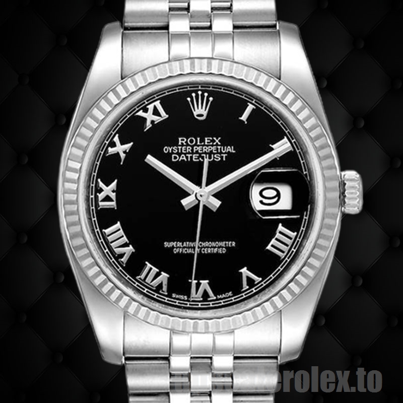Rolex Datejust Men's 116234BKRJ 36mm - Who Makes The Best Rolex Replica ...